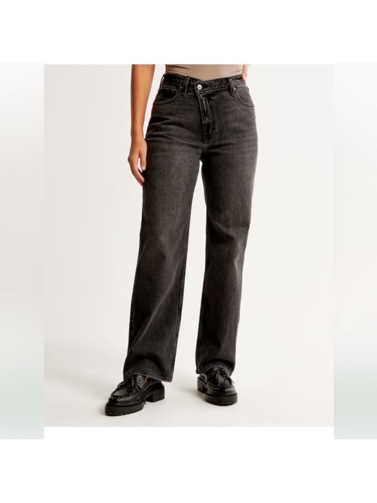 Abercrombie & Fitch Denim - Abercrombie & Fitch 90’s Relaxed Jeans High Rise Black Curve Love Size 27
